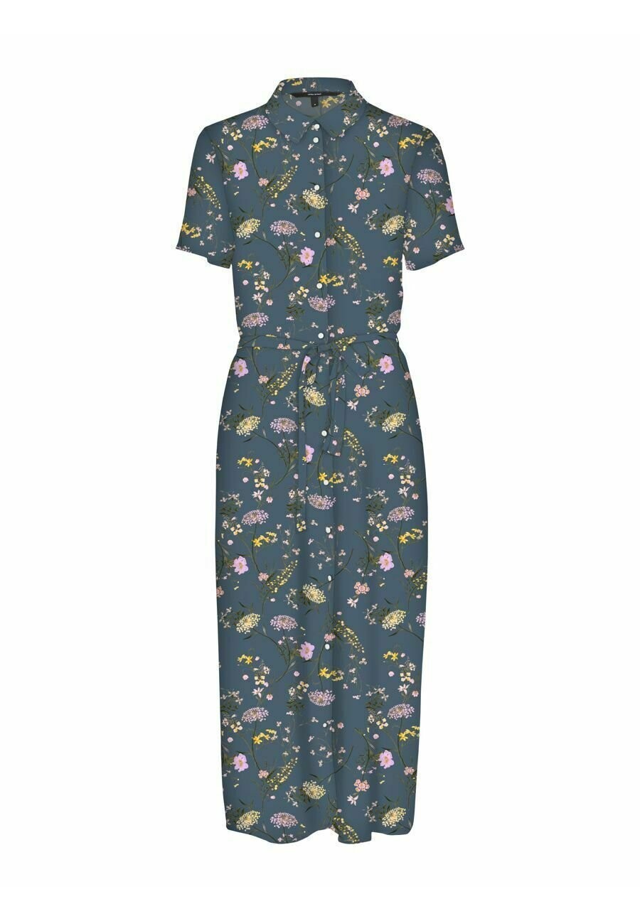 

Платье-рубашка Vero Moda, серо-голубой