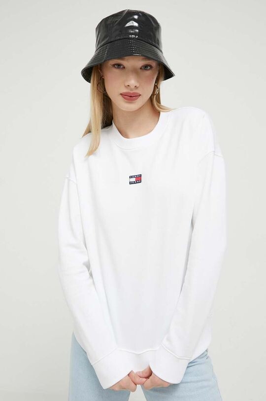 

Хлопковая толстовка Tommy Jeans, белый