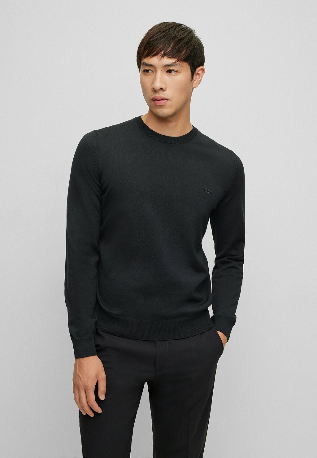 

Свитер BOSS Wool Crew Neck Jumper, черный