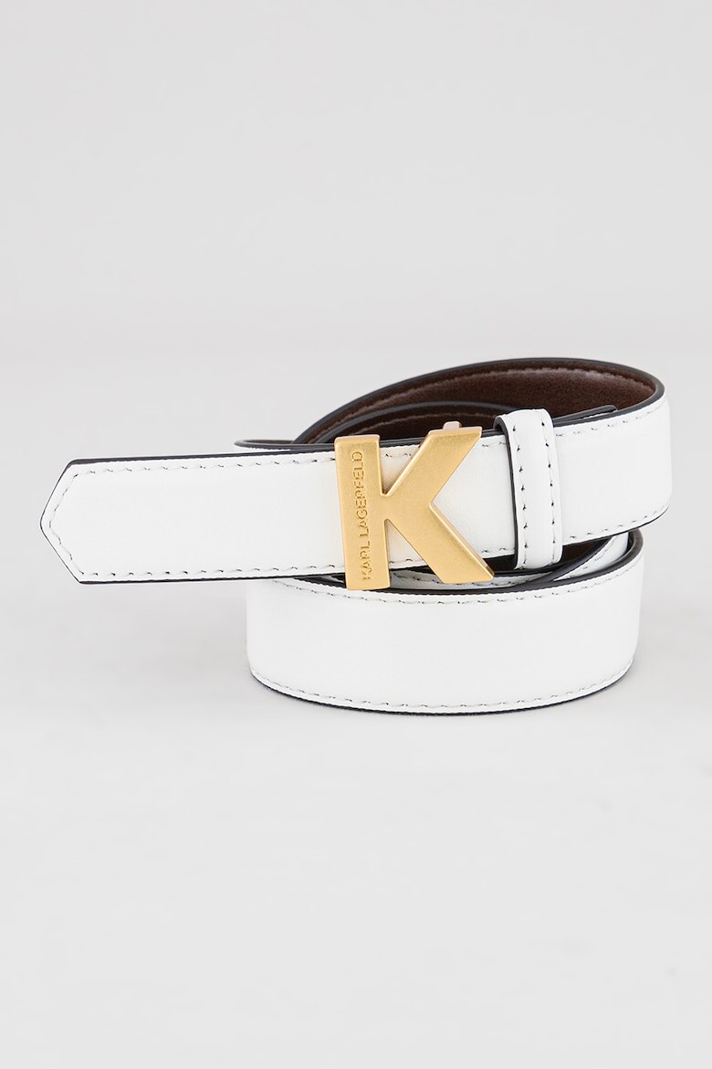 

Ремень из кожи и экокожи Karl Lagerfeld, белый