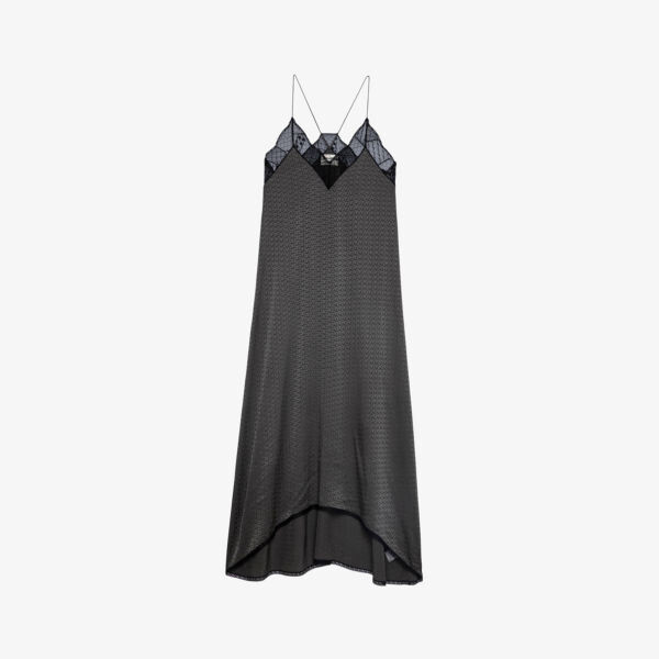 

Платье макси Risty с монограммой Zadig&Voltaire, цвет elephant