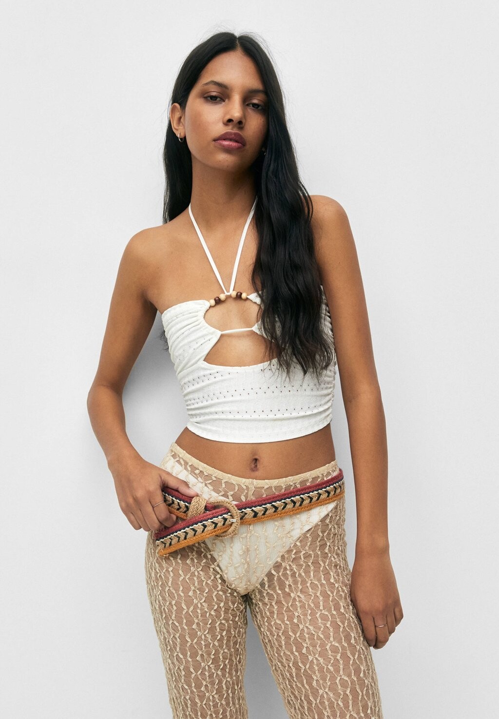 

Топ PULL&BEAR, белый