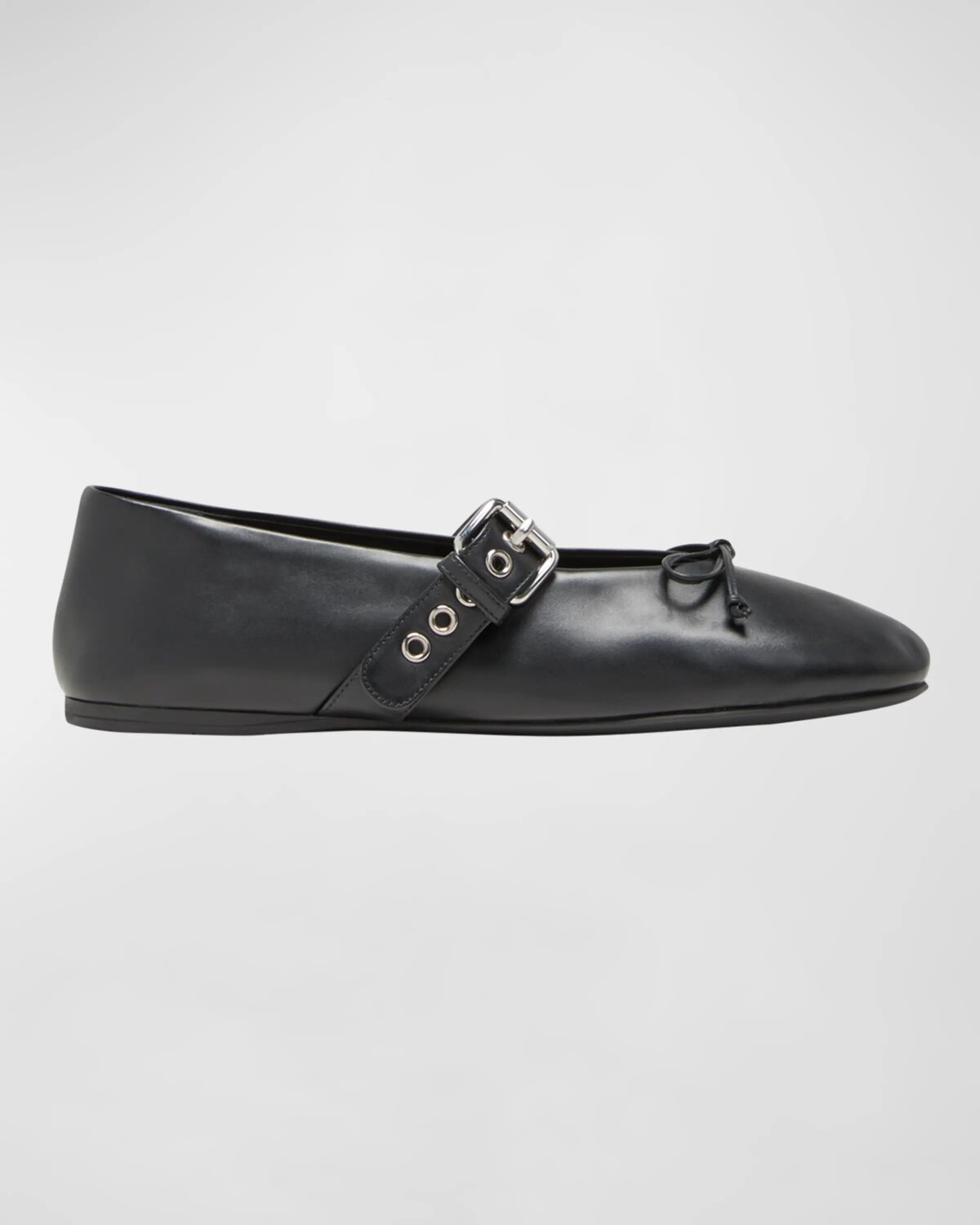 

Кожаные балетки Mary Jane Miu Miu, цвет Nero