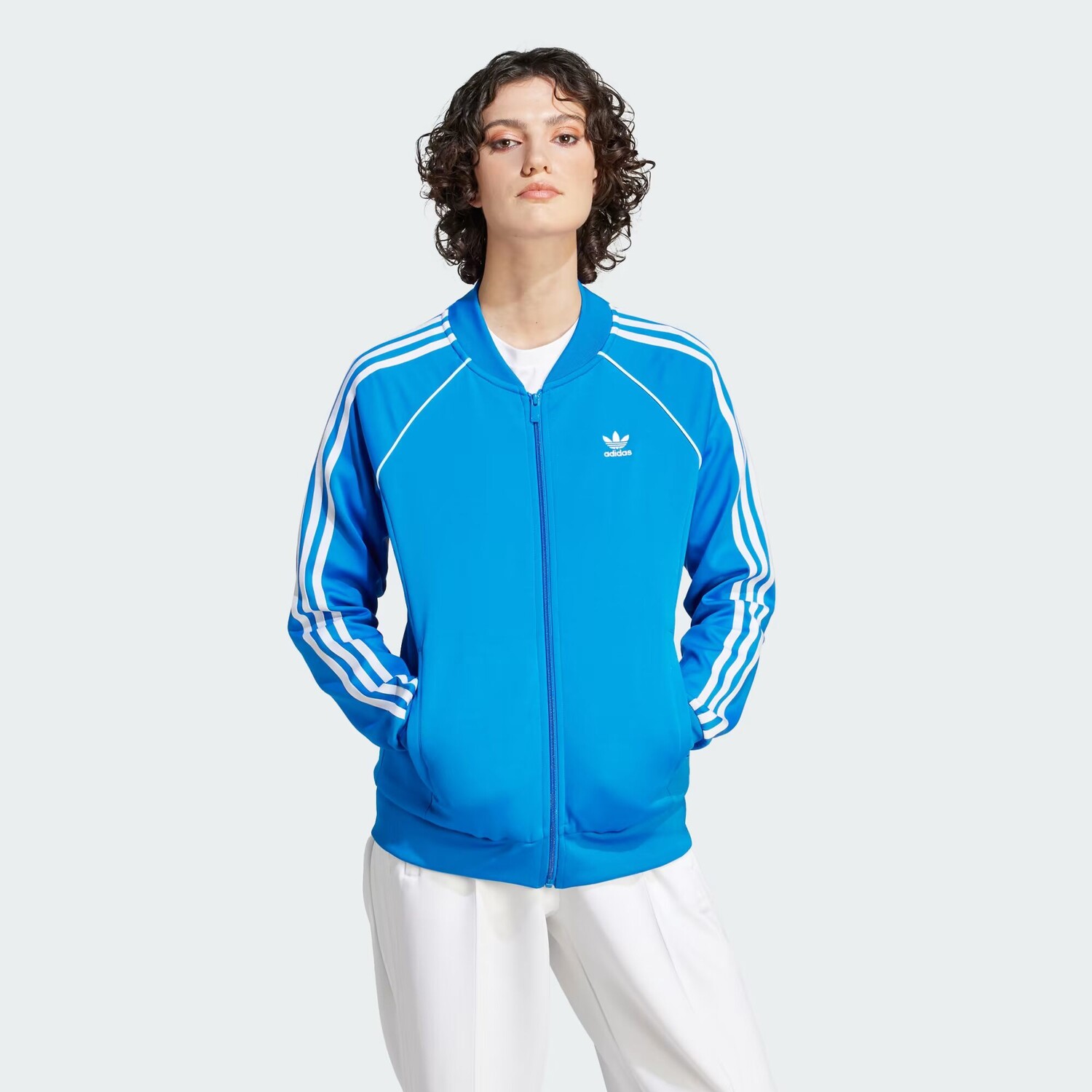 

Спортивная куртка Adicolor Classics SST Adidas, цвет Blue Bird
