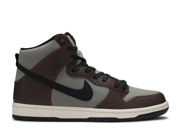 

Кроссовки Nike DUNK SB HIGH PRO 'BAROQUE BROWN', коричневый, Коричневый;серый
