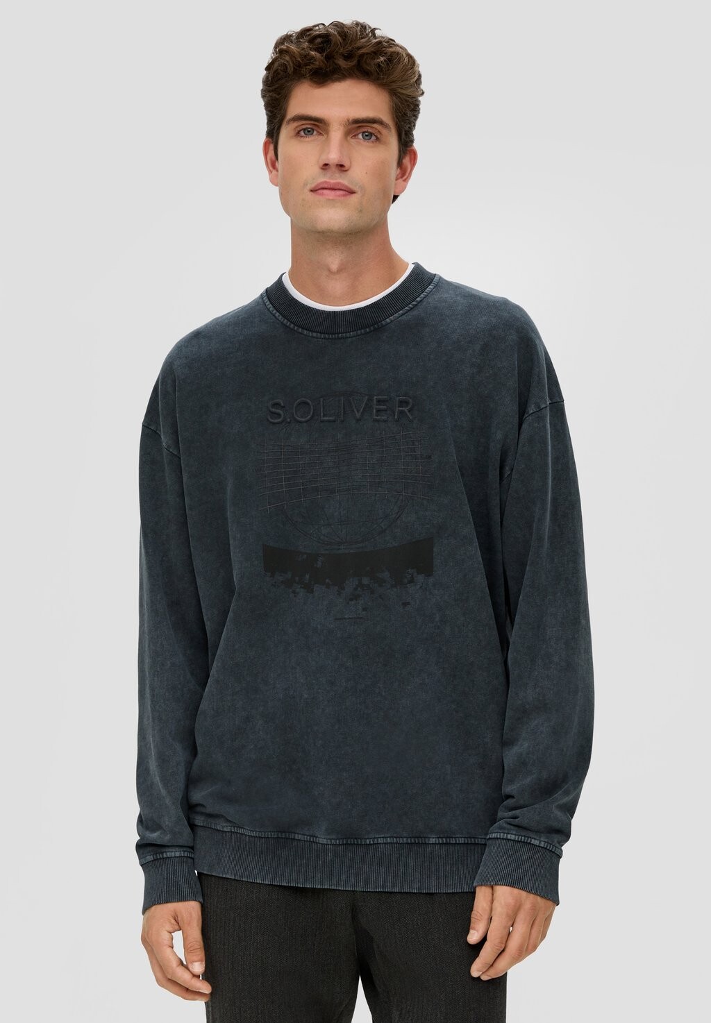 

Толстовка с капюшоном s.Oliver, темно-серый