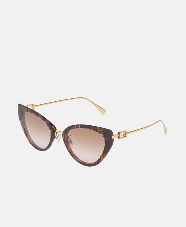 

Солнцезащитные очки Fendi, темно коричневый
