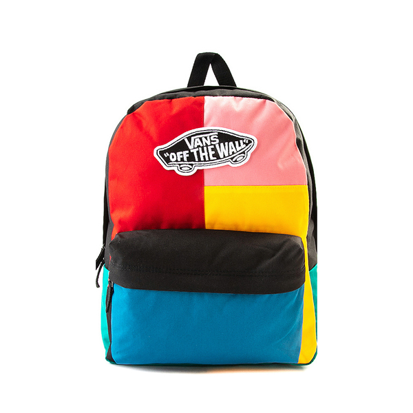Рюкзак Vans Realm в стиле пэчворк, цвет Color-Block большой вместительный холщовый рюкзак hdirsg женский холщовый рюкзак студенческая школьная сумка холщовый рюкзак на молнии для студентов