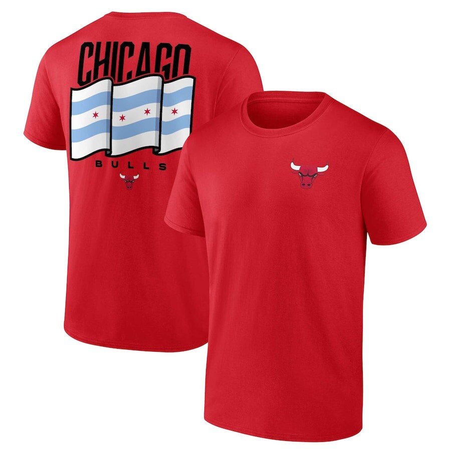 

Футболка с коротким рукавом Fanatics Branded Chicago Bulls, красный