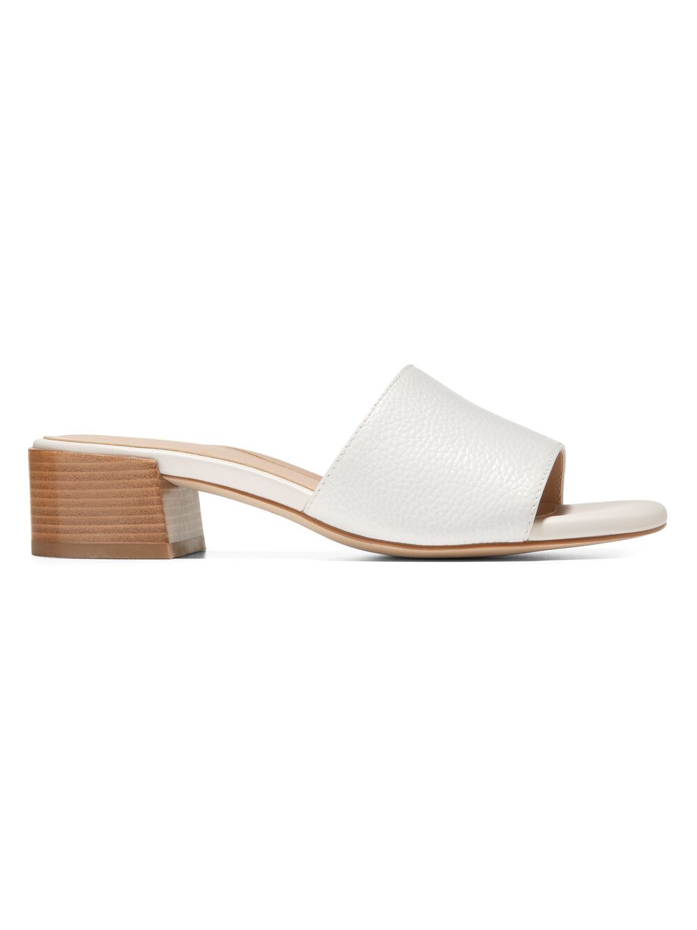

Кожаные мюли Calli на массивном каблуке Cole Haan, белый