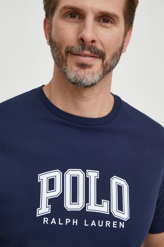 

Хлопковая футболка Polo Ralph Lauren, темно-синий