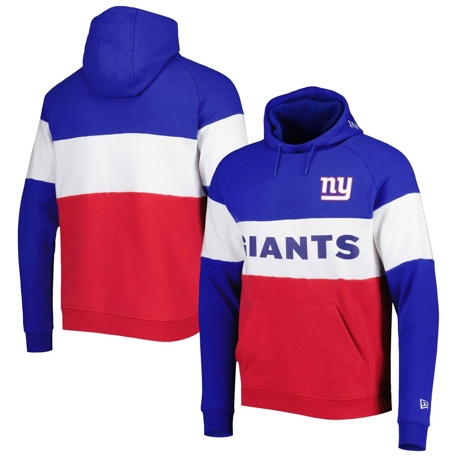 

Мужской красный пуловер с капюшоном New York Giants Colorblock Current New Era