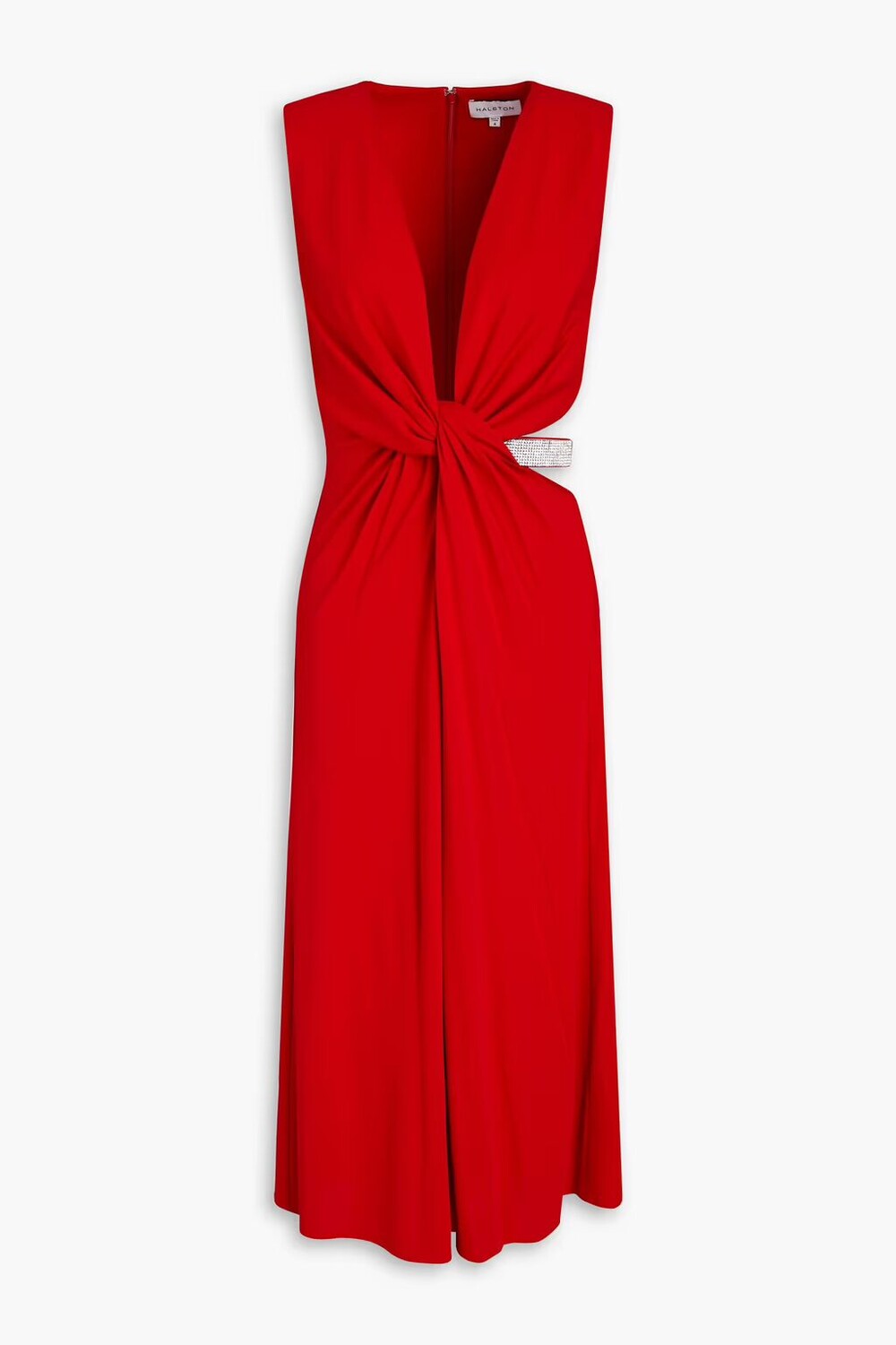 

Платье Selena из джерси с закрученным передом Halston, красный