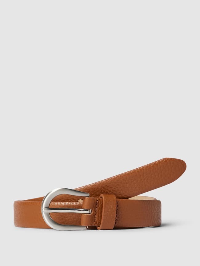 

Ремень кожаный с пряжкой модель "Адрия" Weinmann, коньячный цвет
