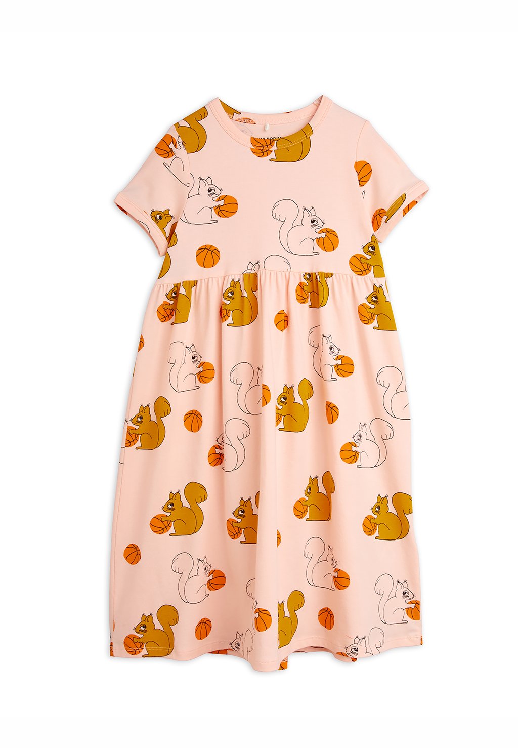 цена Платье из джерси Squirrels Dress Mini Rodini, розовый