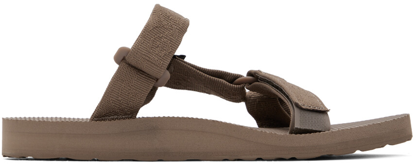 

Универсальные шлепанцы Teva Brown