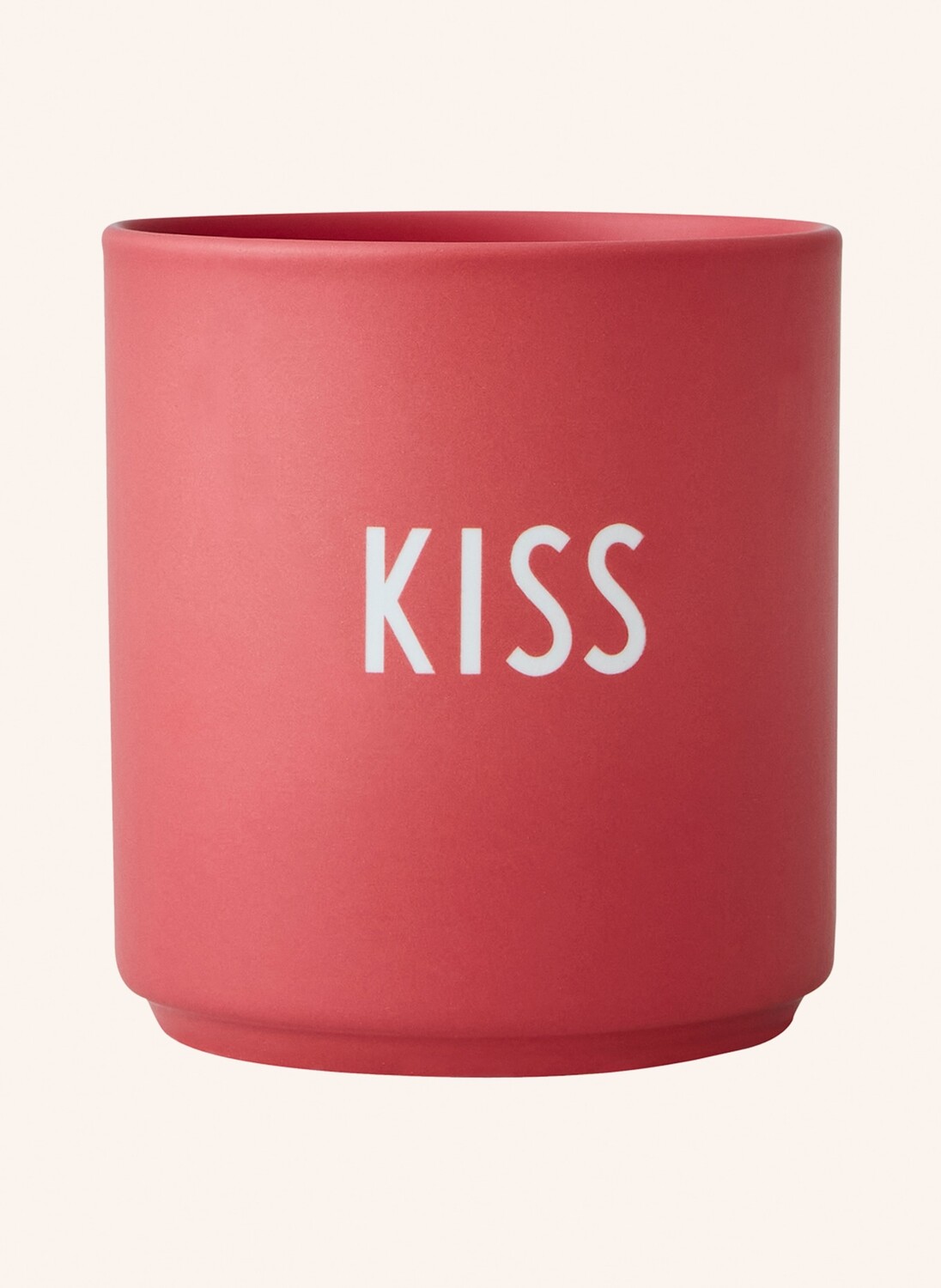 

Кружка kiss: 8,5 см. Design Letters, красный