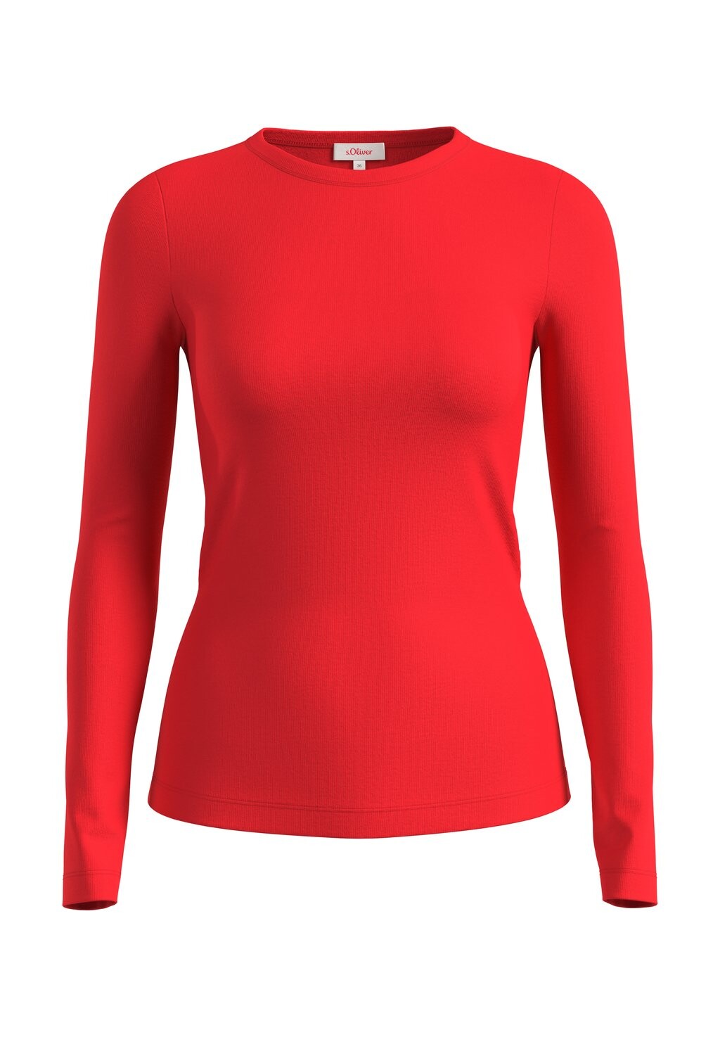 

Топ с длинными рукавами IM SLIM FIT s.Oliver, светло-красный