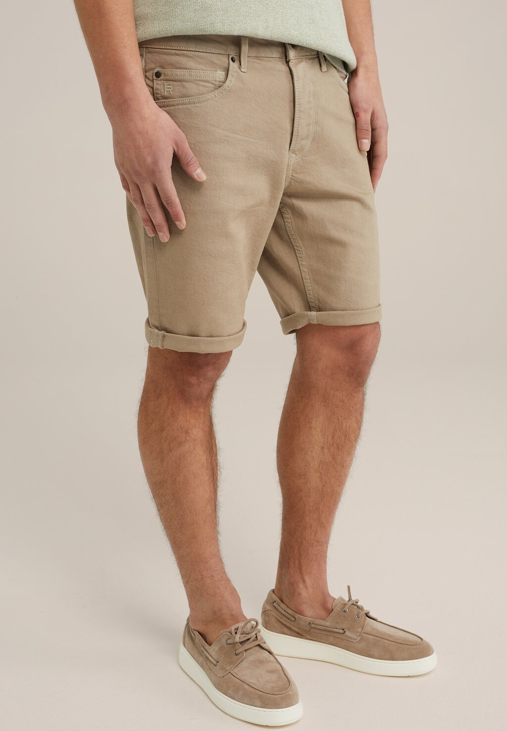 

Джинсовые шорты Blue Ridge WE Fashion, бежевые