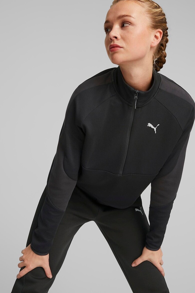 

Толстовка Evostripe с карманами и короткой молнией Puma, черный