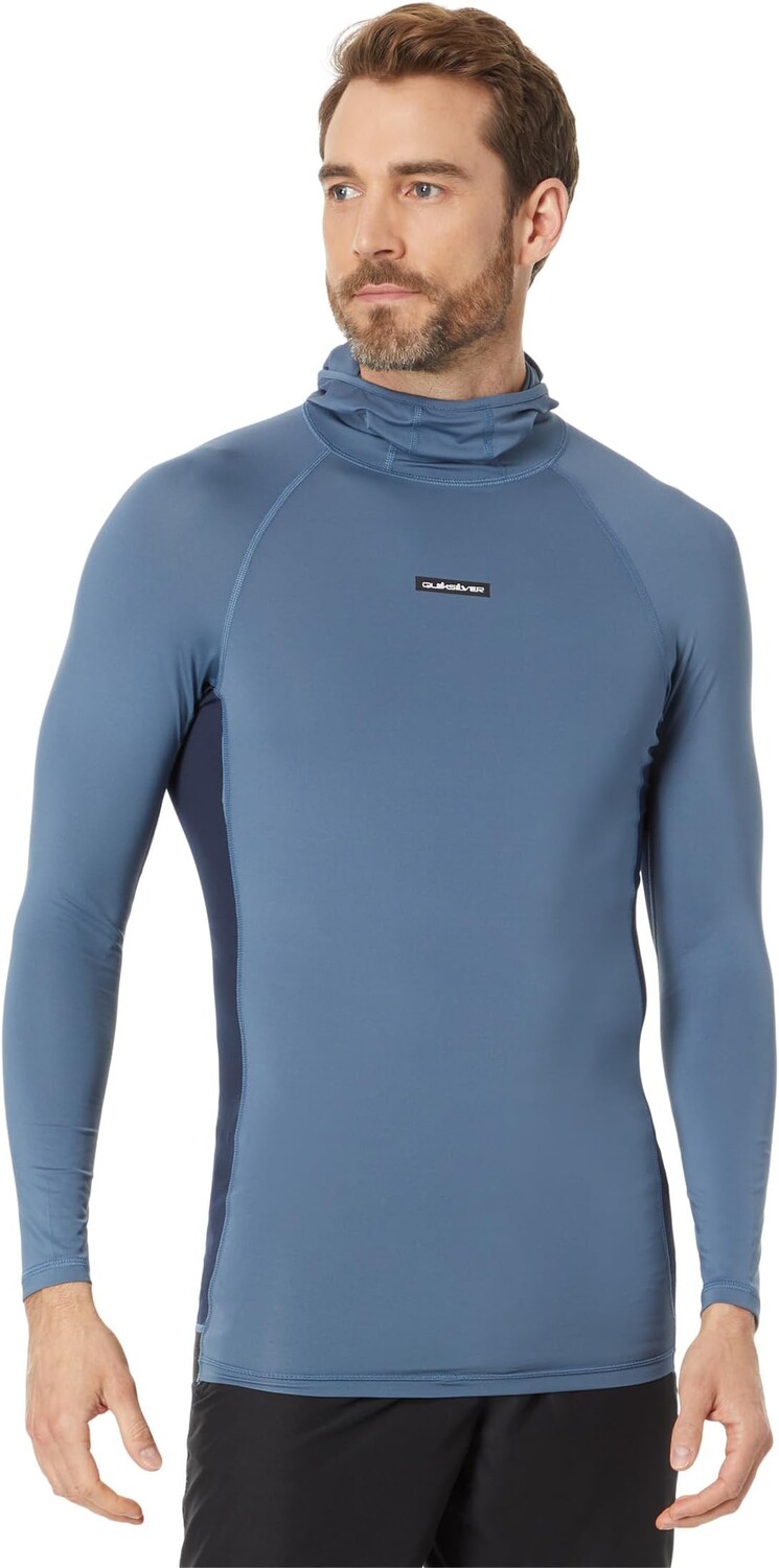 

Рашгард с капюшоном и длинными рукавами Storm Tripper Quiksilver, цвет Bering Sea