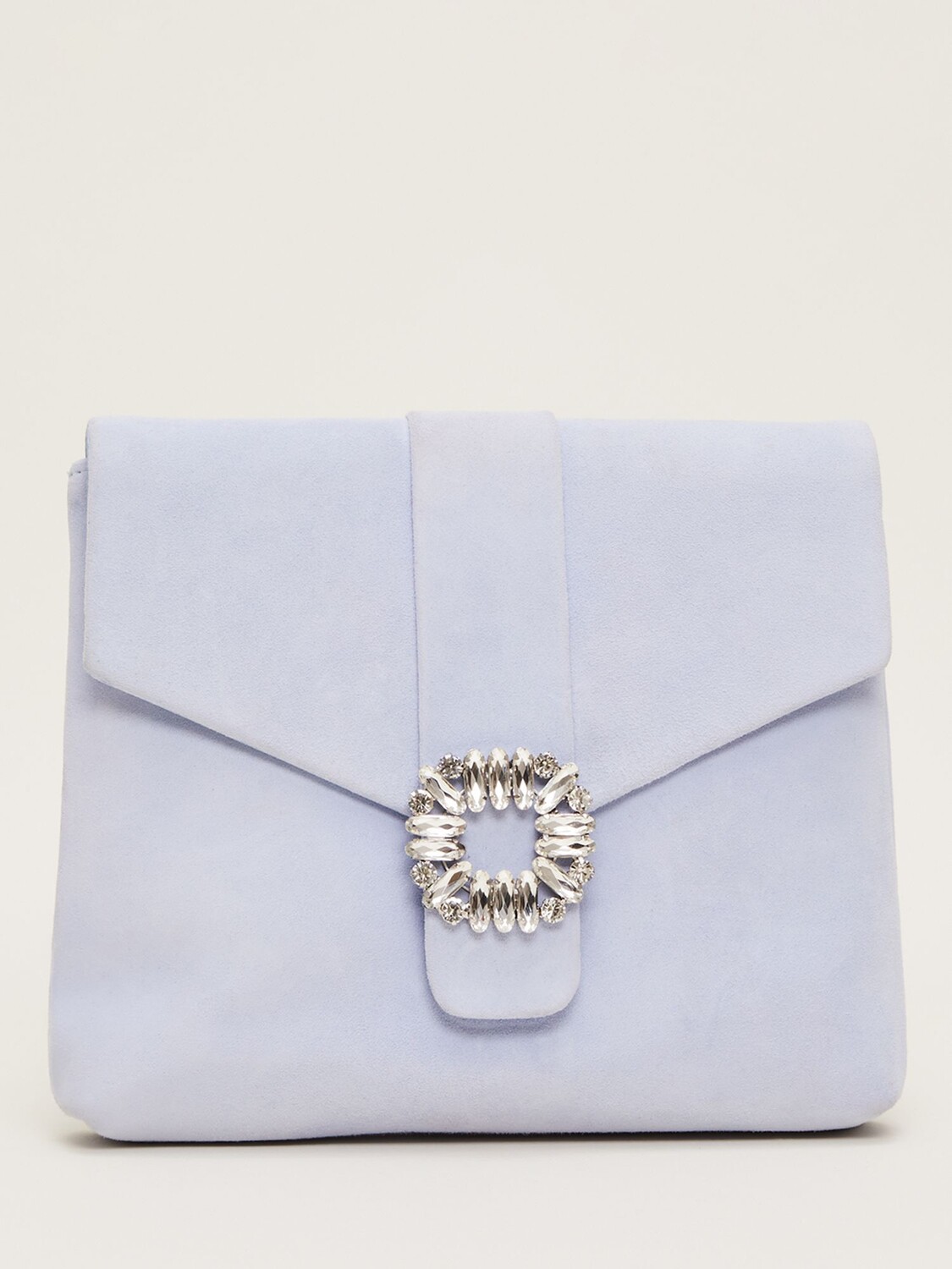 

Замшевый клатч Phase Eight Jewel Front, Василек
