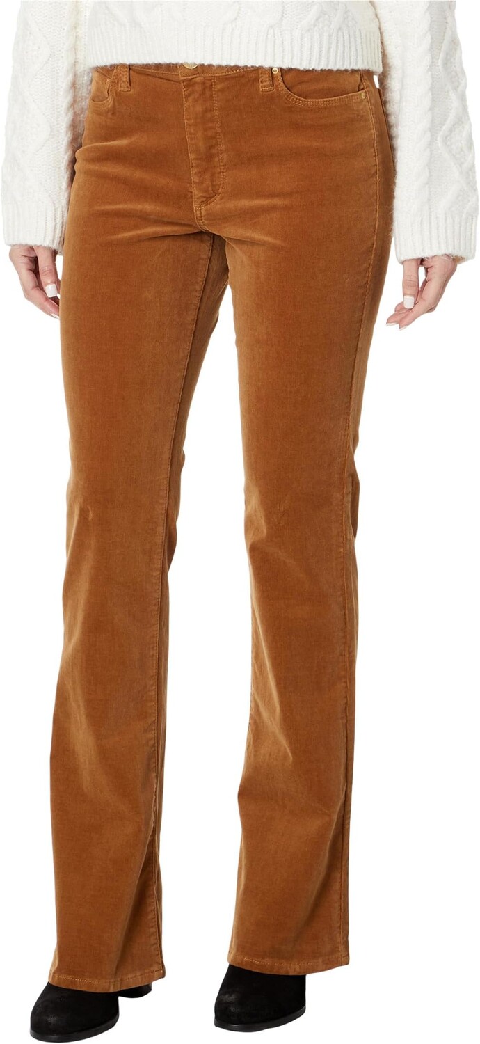 

Брюки Ana Corduroy High-Rise Fab Ab Flare KUT from the Kloth, цвет Butterscotch