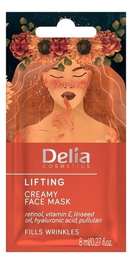 Маска-лифтинг для лица, кремовая, 8 мл Delia Cosmetics
