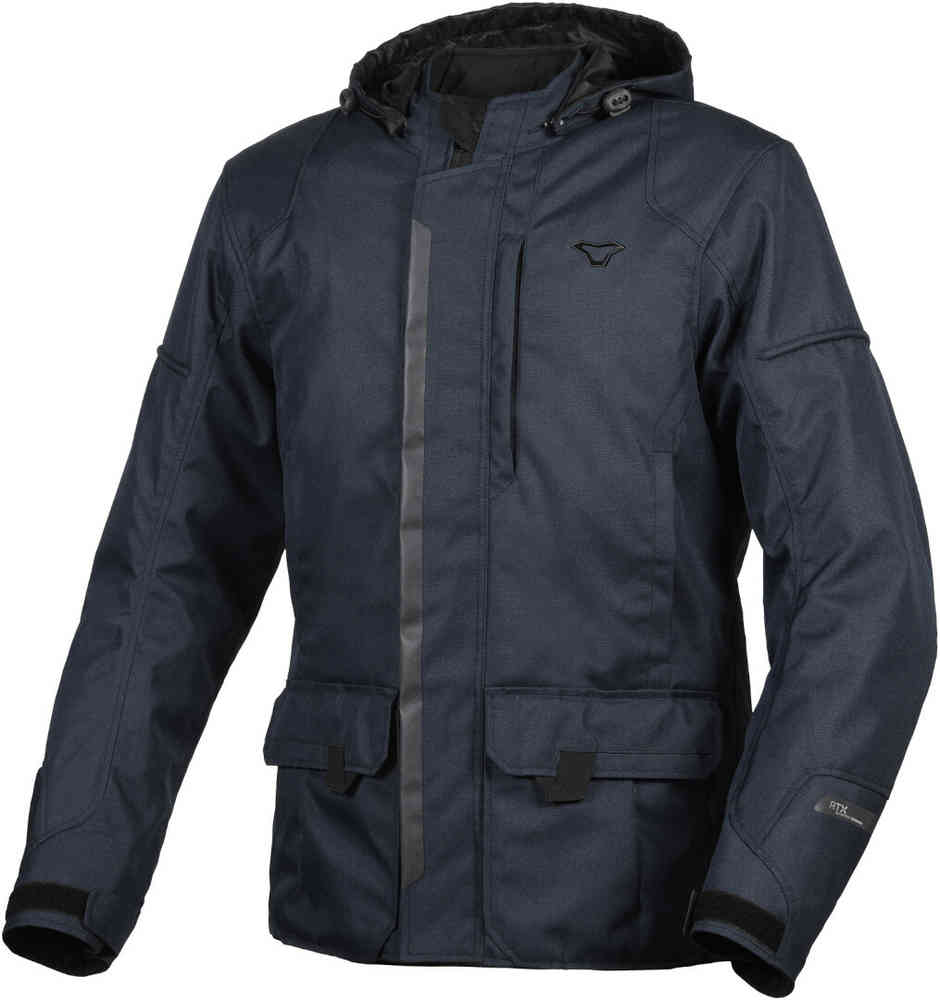 Водонепроницаемая мотоциклетная текстильная куртка Mondo Macna, темно-синий цена и фото