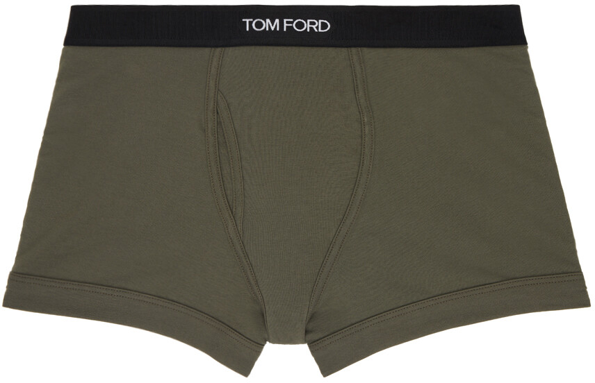 

Жаккардовые боксеры цвета хаки TOM FORD