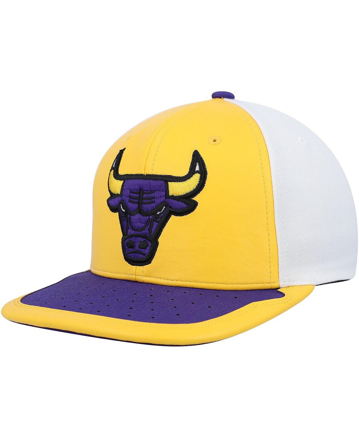 

Мужская желто-фиолетовая кепка Chicago Bulls Day One Snapback Mitchell & Ness