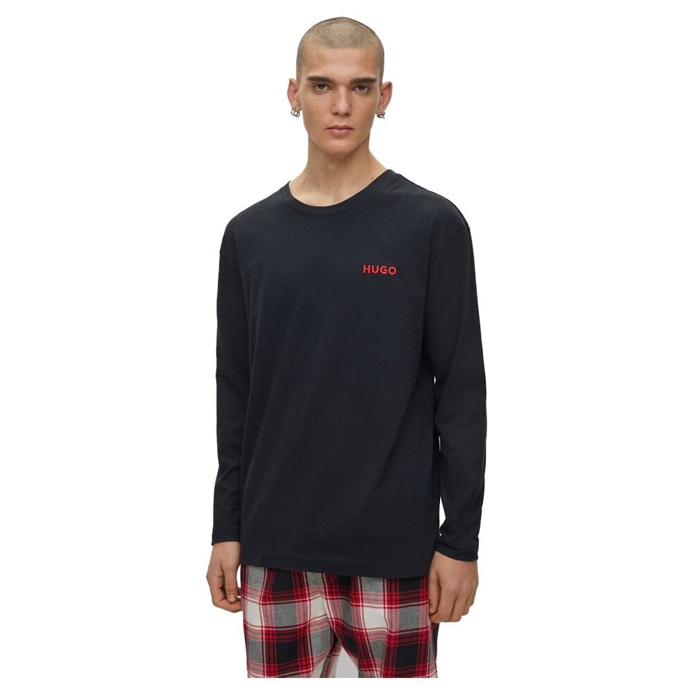 

Пижама HUGO Soft Check Long Set, черный