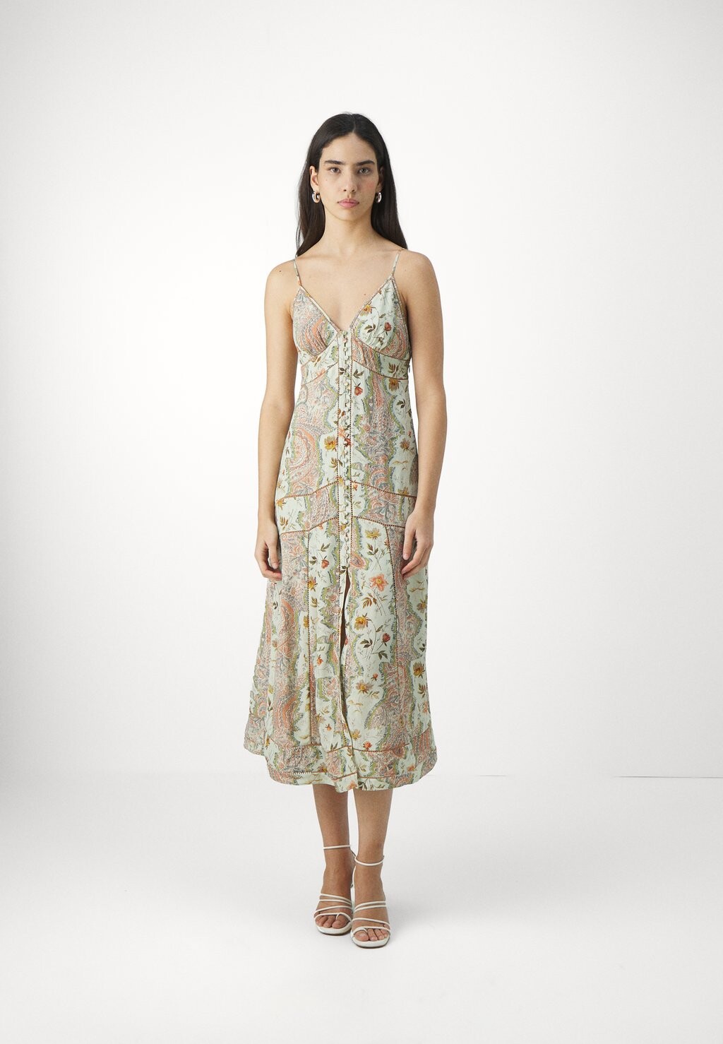

Летнее платье DAHLIA AllSaints, темно-зеленый