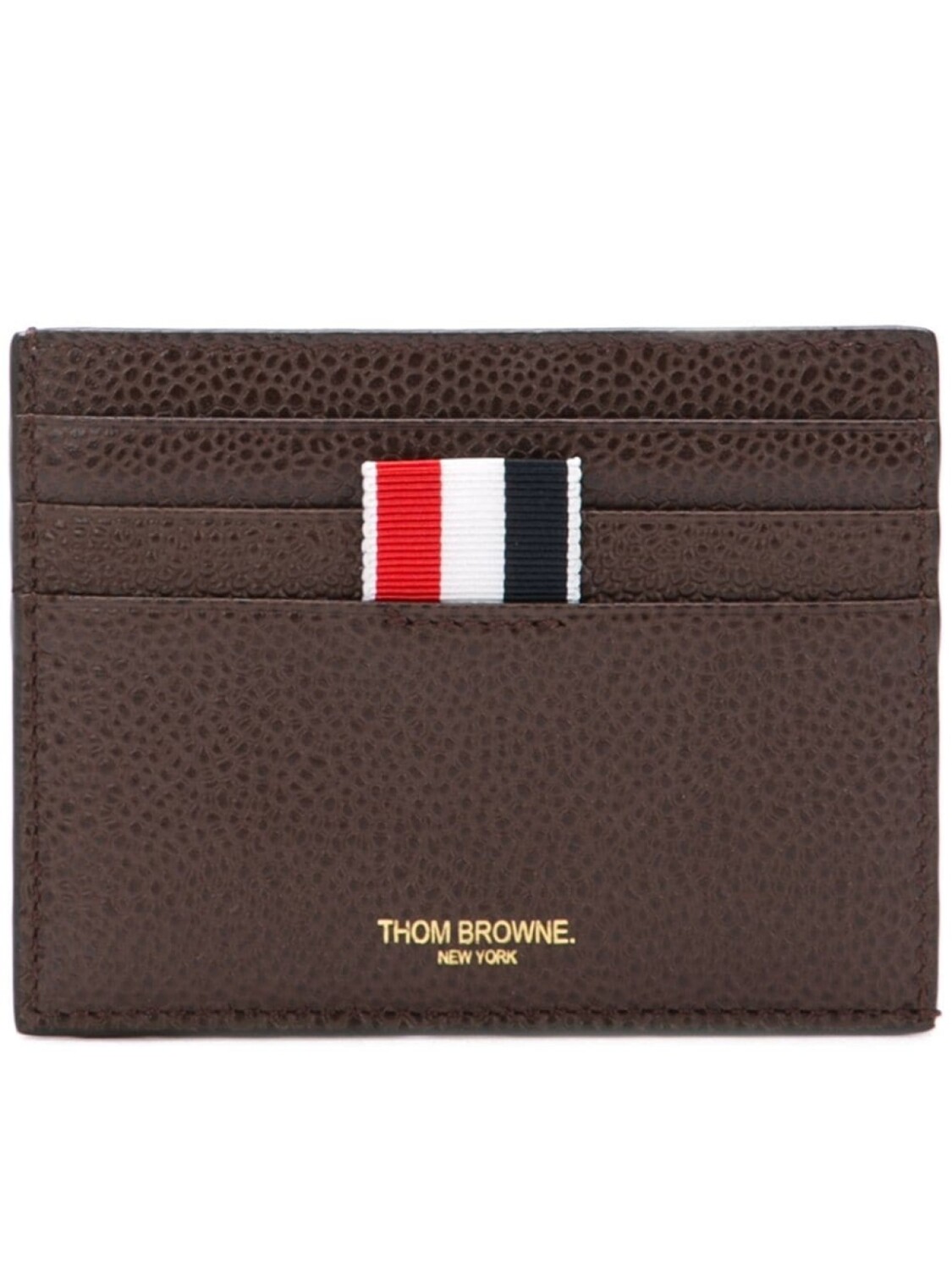 

Визитница с логотипом Thom Browne, коричневый