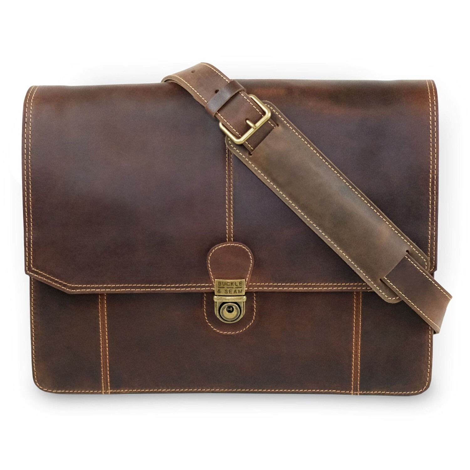 

Сумка через плечо Buckle & Seam Cara Messenger Leder 35 cm, коричневый