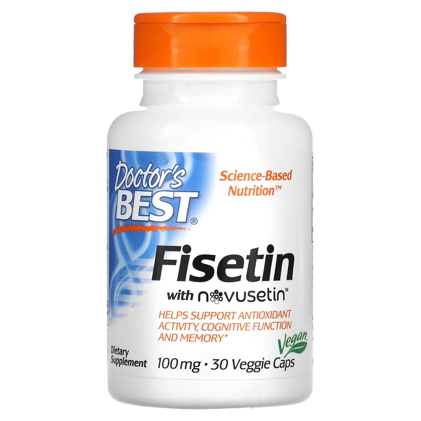 Doctor's Best физетин с Novusetin 100 мг 30 вегетарианских капсул doctor s best физетин с novusetin 100 мг 30 вегетарианских капсул