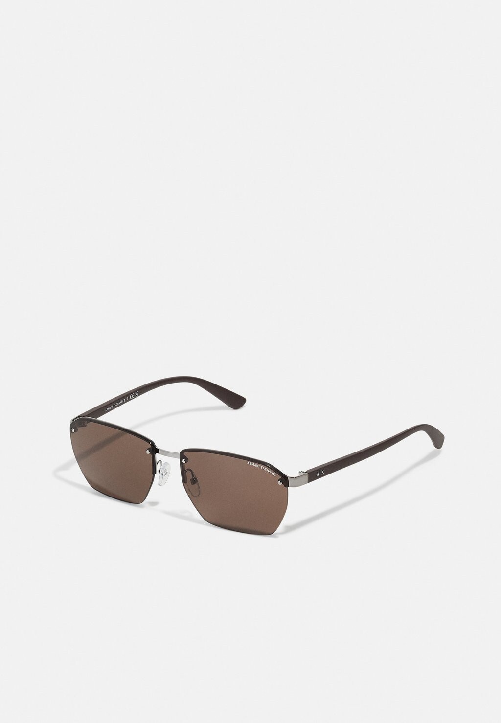 

Солнцезащитные очки Armani Exchange, цвет shiny gunmetal