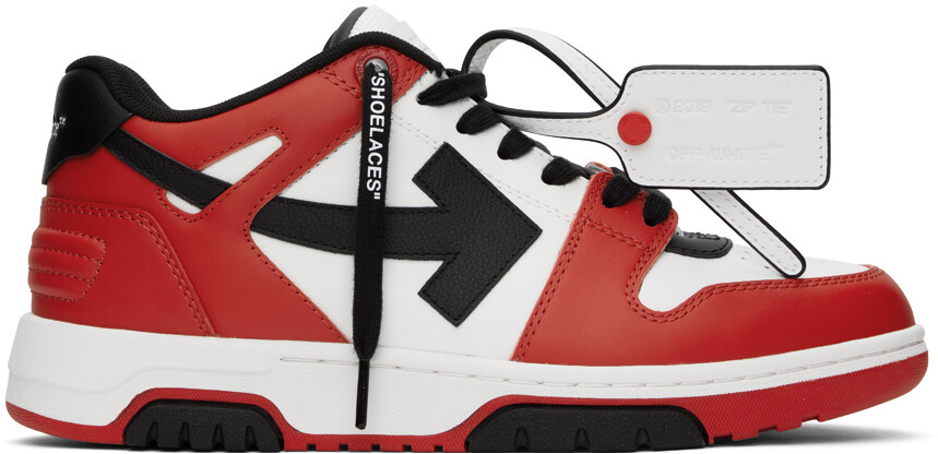

Красно-черные кроссовки Out Office Off-White