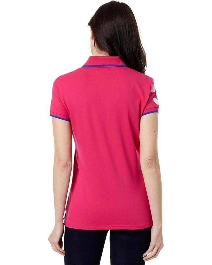 

Поло U.S. POLO ASSN. USPA Triple Crown Polo Shirt, цвет Pink Peacock