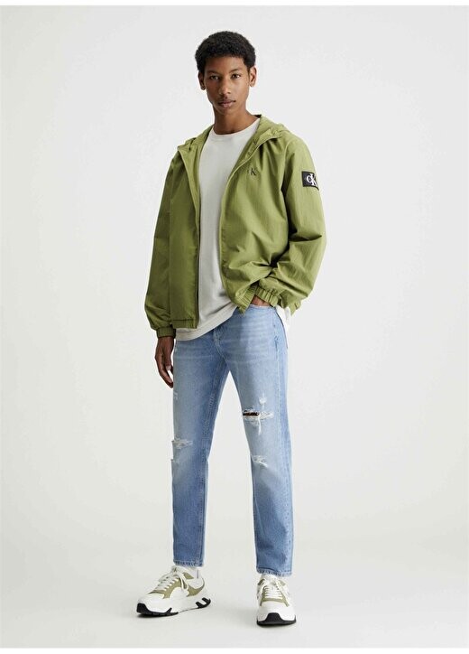 

Нормальная зеленая мужская куртка J30J325106L9N Calvin Klein Jeans, зеленый