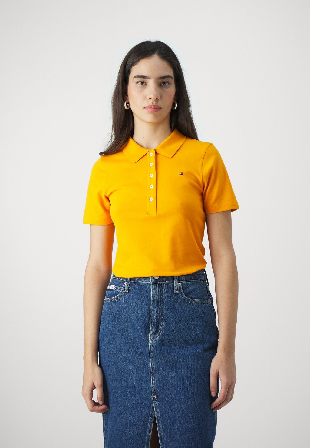 

Поло Tommy Hilfiger, желтый