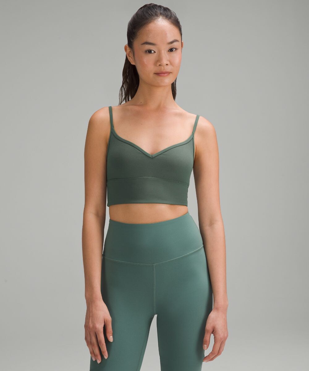

Бюстгальтер Align Sweetheart Lululemon, зеленый