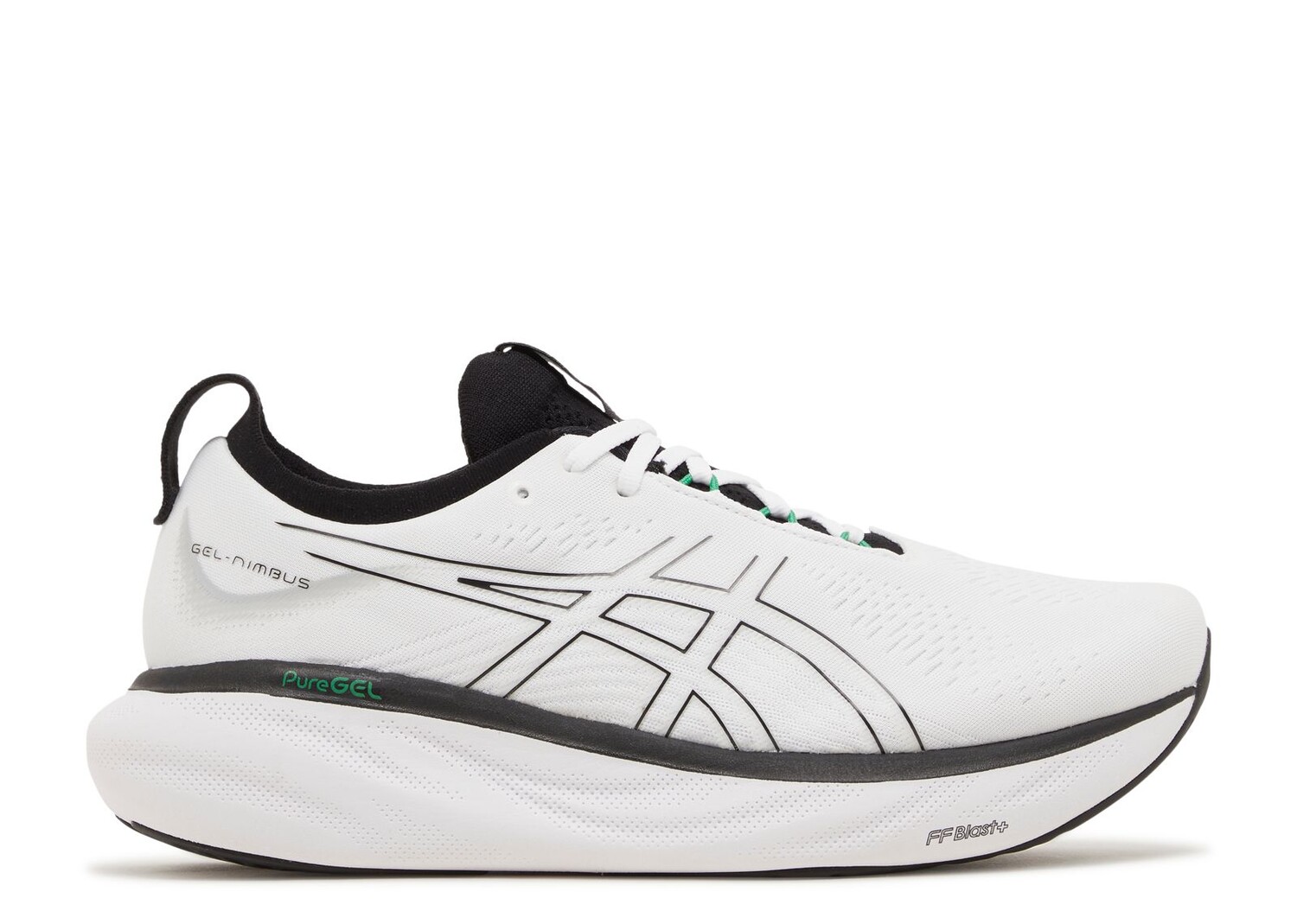 

Кроссовки ASICS Gel Nimbus 25 'White Black Green', белый