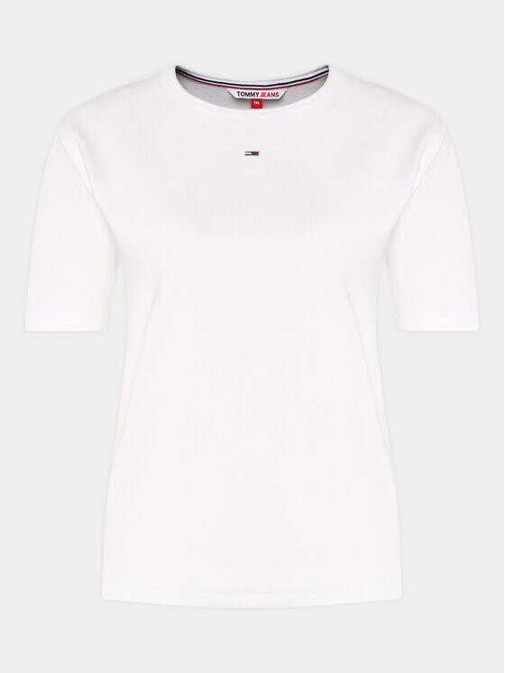 

Футболка стандартного кроя Tommy Jeans Curve, белый