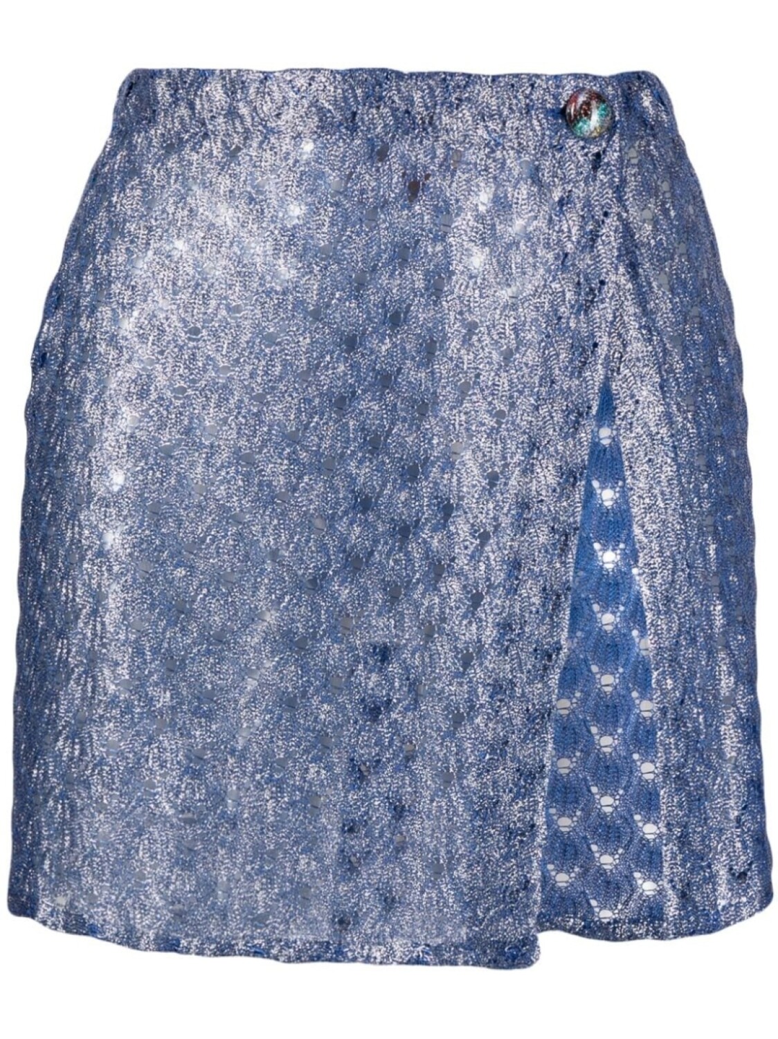 

Missoni юбка А-силуэта с узором зигзаг, синий