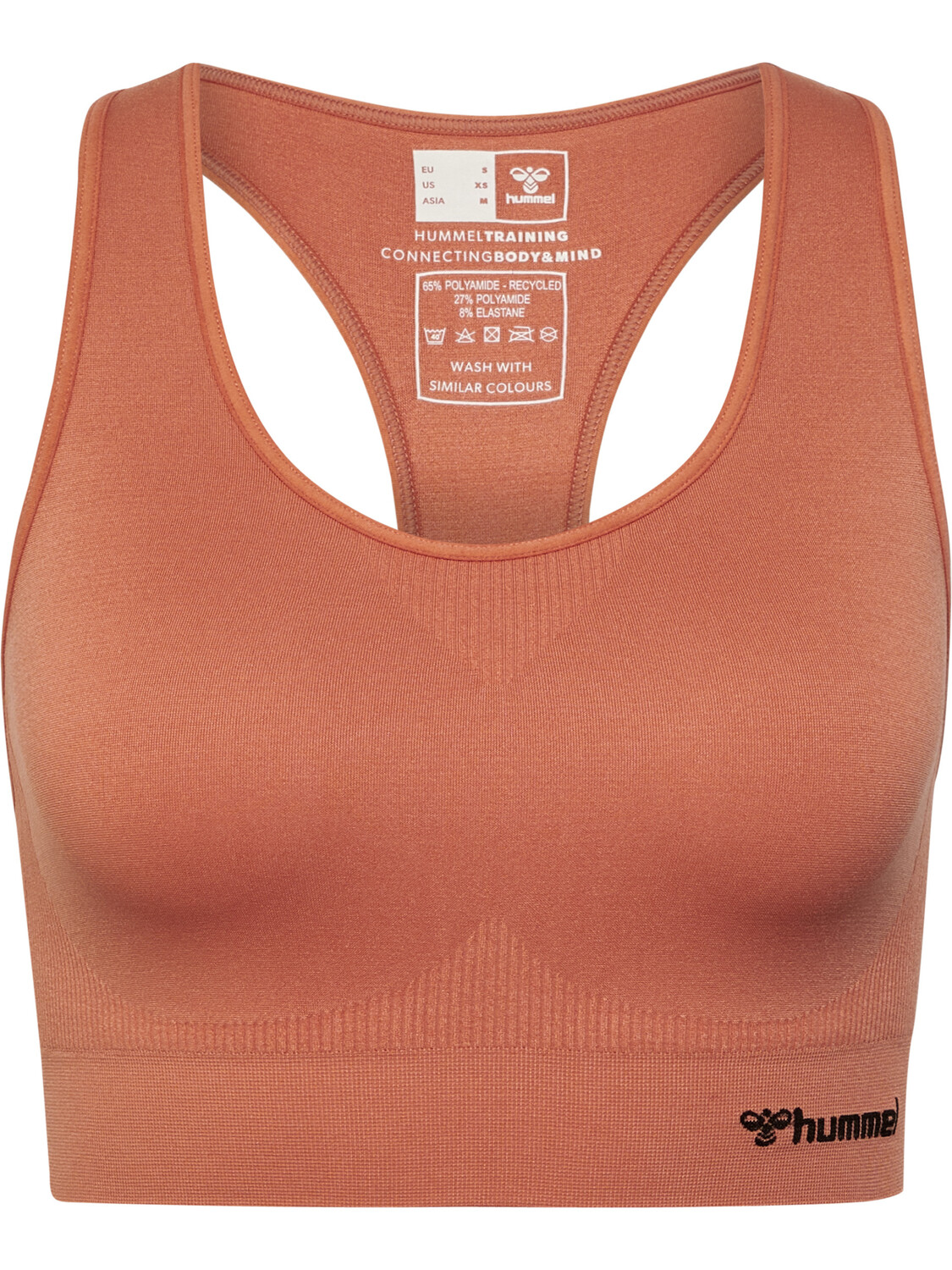 

Футболка Hummel S/L Hmltif Seamless Sports Top, цвет APRICOT BRANDY