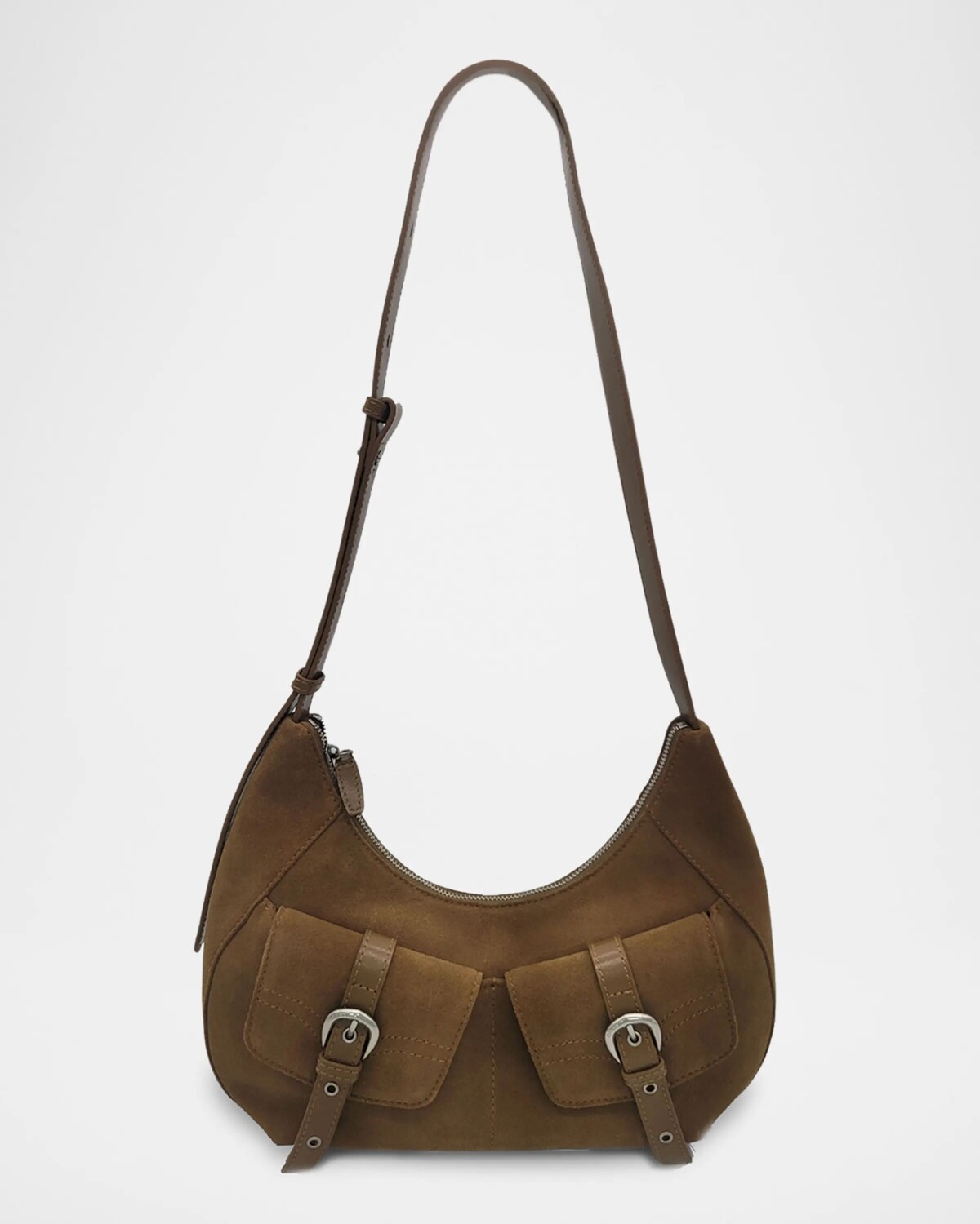 

Замшевая сумка через плечо Rodeo среднего размера Oryany, цвет Camel Brown