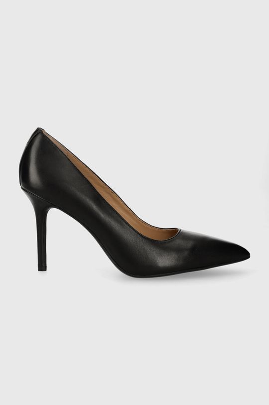 Кожаные туфли на высоком каблуке Lindella II Lauren Ralph Lauren, черный