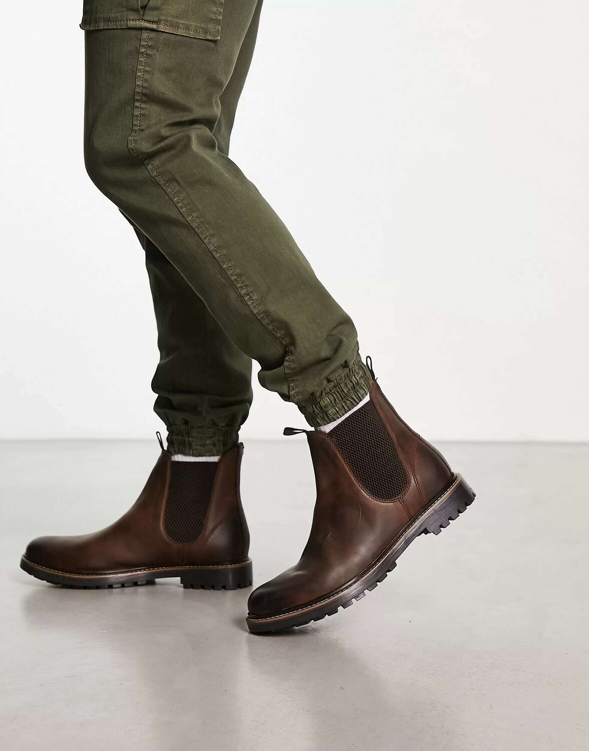 

Коричневые кожаные повседневные ботинки челси Schuh dylan, Коричневый