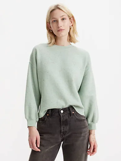 

Толстовка с необработанным кроем и леопардовым принтом Levi's, синий